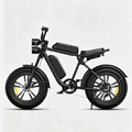 Negro-Bicicleta eléctrica estilo motocicleta M20